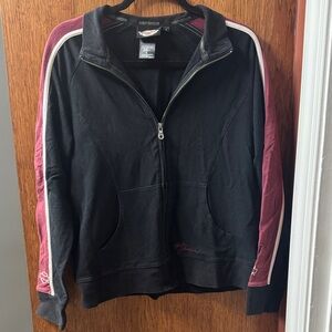 Harley-Davidson Black and Burgundy Track Jacket
